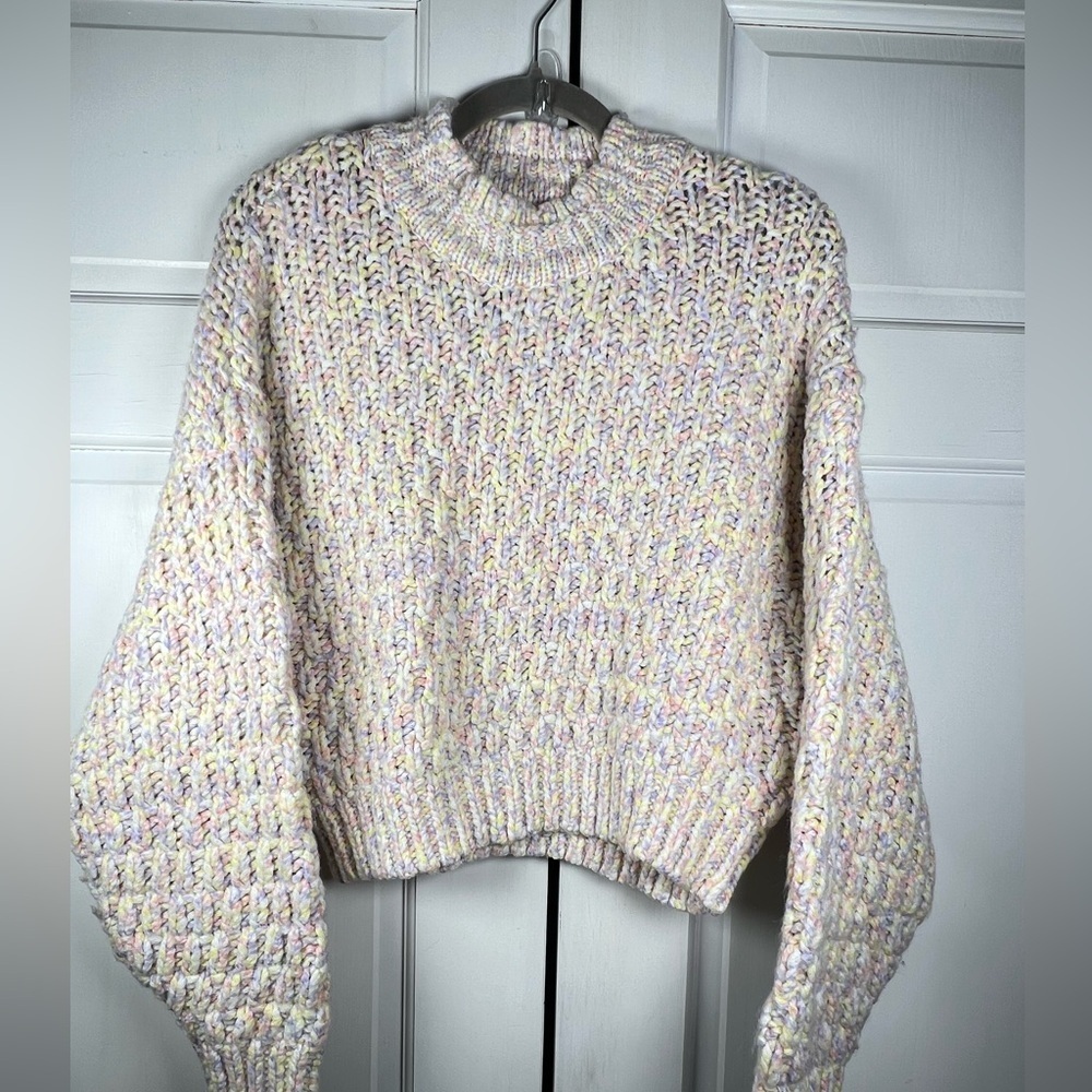 Universal Thread Excellent Condition Chunky Knit Pastel Multicolor Cozy Sz M - Picture 2 of 7